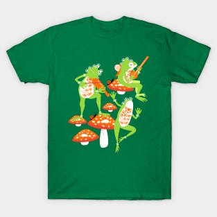 Tribal Dancing Frogs T-Shirt